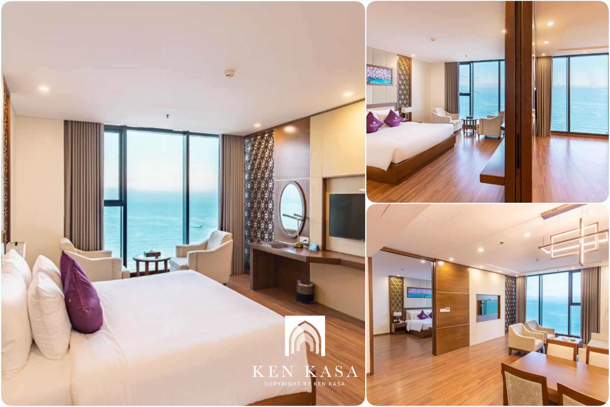Phòng executive suite với view biển tại Rosamia Da Nang Hotel 